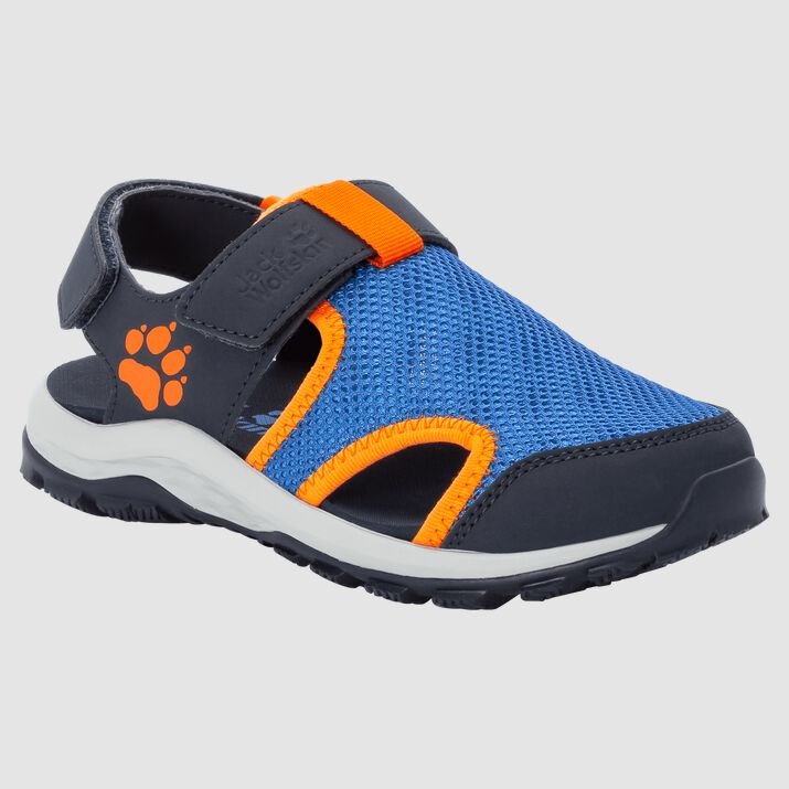 Sandalias Jack Wolfskin Outdoor Water Action Niños Azules/Naranjas Mexico-1839416